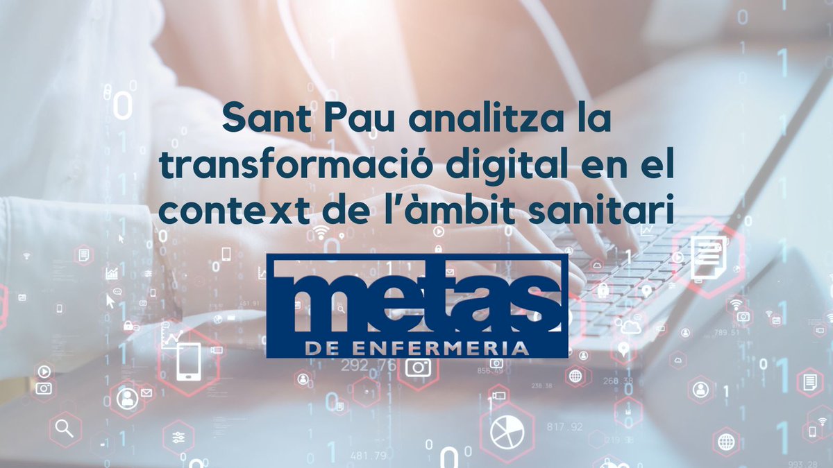 HospitalSantPau's tweet photo. 📝 Un article de Rubén González, infermer a #SantPau, publicat a la revista "Metas de Enfermeria", analitza els objectius de la transformació digital sanitària i el paper infermer en aquest àmbit.

🔗 Podeu llegir el treball aquí 👇🏻
https://t.co/LHRgBiInwJ https://t.co/cp6AcSn3oP