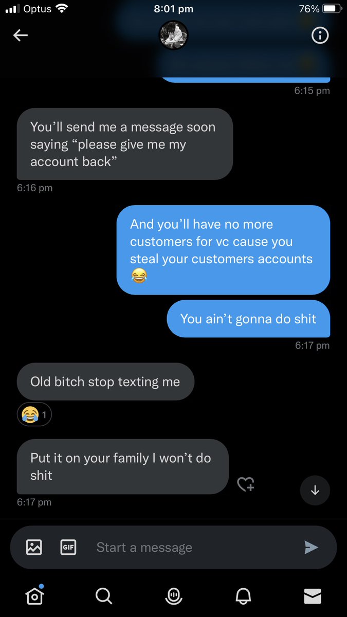 Wouldn’t trust @imagine1of1 for vc. I got banned (no big deal, it’s part of the risk). But then when I showed him 2k support confirming that someone reported it to them he got defensive insulting me and saying he’s gonna hack my account lol