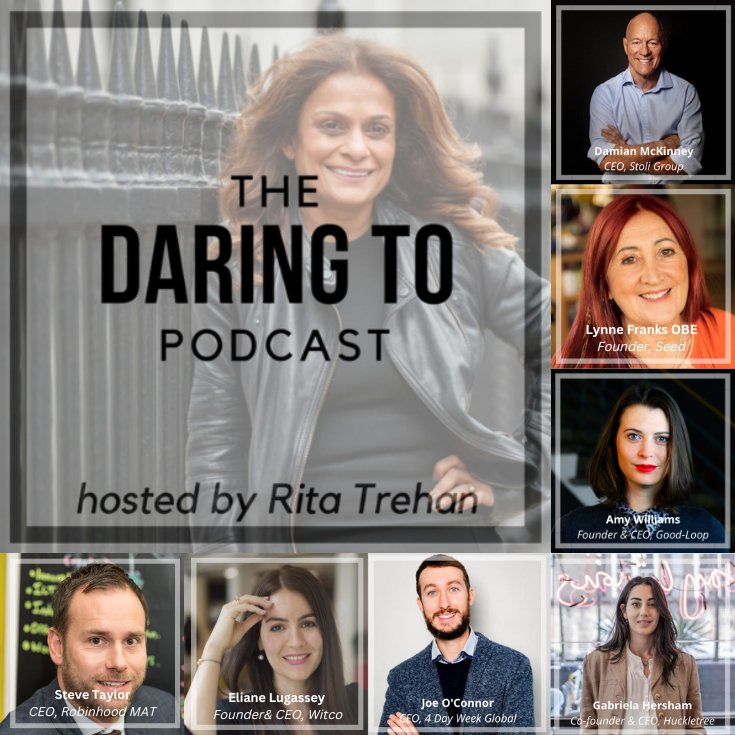 dare_worldwide's tweet photo. Today we’re looking back at our most recent season of the Daring To podcast 🎧 

We had an amazing time with our fabulous guests and learnt so much along the way! 

From leadership top tips to the importance of the #4DayWeek trial🏢 https://t.co/p4Tz0n66VS