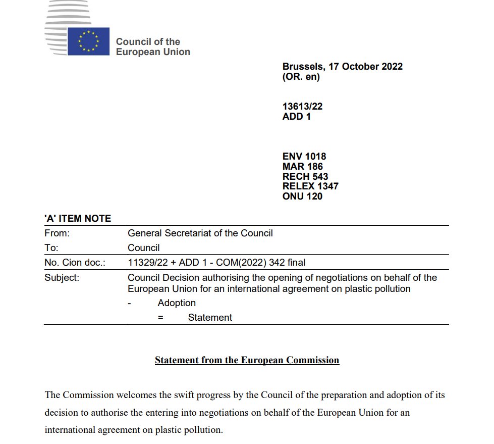 surfridereurope's tweet photo. [GOOD NEWS 📰] Negotiations will begin for the creation of a legally binding agreement to end #plasticpollution! 🌍
Since October 14, there has been a green light for EU Member States to open negotiations at the @UN ✊ @EU_Commission #voicefortheocean #breaktheplasticwave  💙🌊💙 https://t.co/oTiUgtogMh
