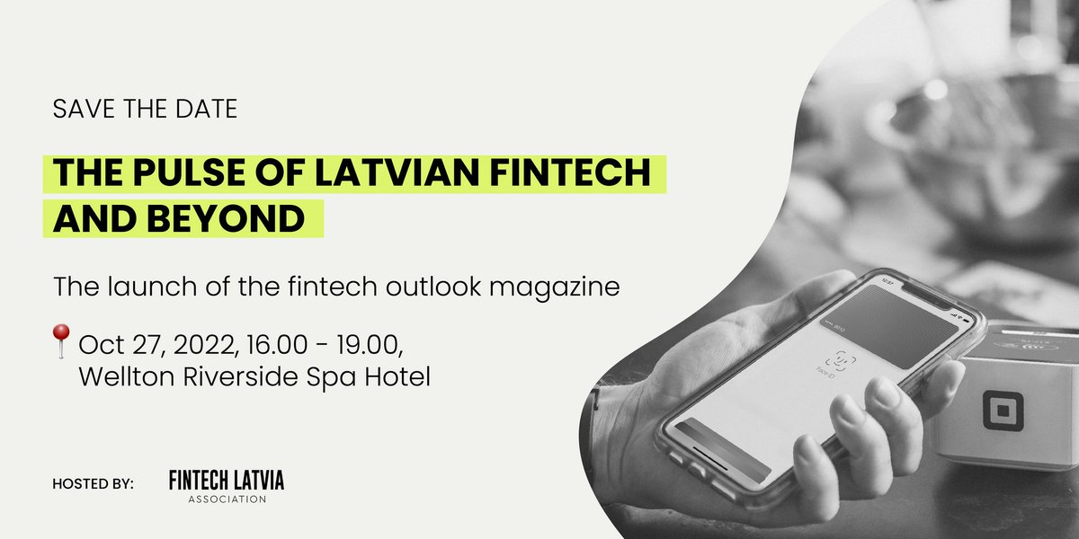 We're happy to be part of the first-ever #fintech outlook magazine THE PULSE OF LATVIAN FINTECH AND BEYOND launching this Thursday, October 27🚀

Join the launch event (online &amp; offline) by registering here: bit.ly/3DsrfNv