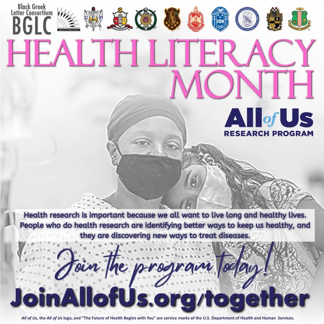 bonbonbonner's tweet photo. Join the All of Us Research Program and potentially help health researchers identify better ways to keep us healthy and discover new ways to treat diseases. Learn more about the program today at https://t.co/KG0aC4t7yB. #joinallofus #bglc #AKA1908 #medicalresearch https://t.co/Zj0hZgABHt