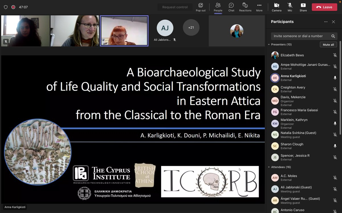 AnnaKarligkioti's tweet photo. Shameless promo📢 
I'm very grateful to the amazing #FitchLab @BSAthens, where as the 2021-22 Bursary Holder I examined🦴💀 from Attica for my PhD research 
Preliminary results were presented in #NRN2022 and @Romanbioarch 
‼️Always supported by @STARC_CyI and A.G.Leventis found https://t.co/VpuVfoFuem