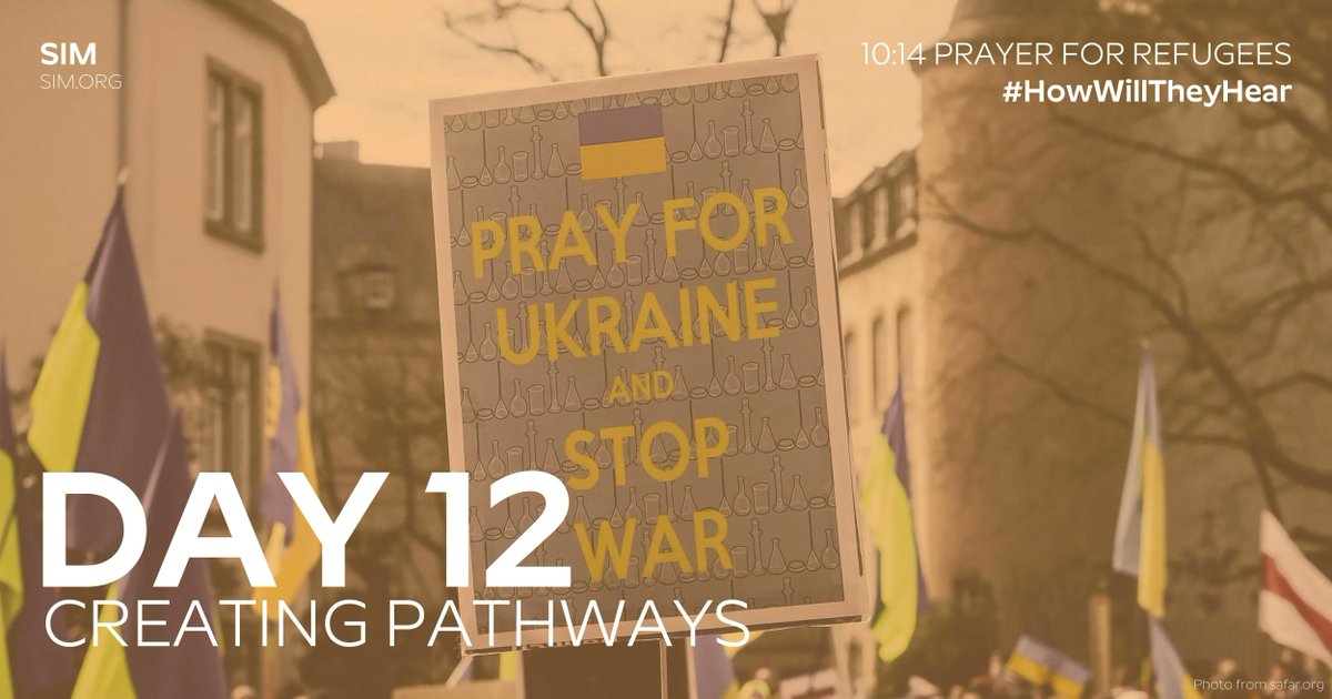 When the war in Ukraine started, the first people to respond to the refugees fleeing their country were not the surrounding governments but the churches. Pray for the churches who have opened their doors to refugees. <a href="/SIMINTL/">SIM International</a> #HowWillTheyHear #10:14 sim.org