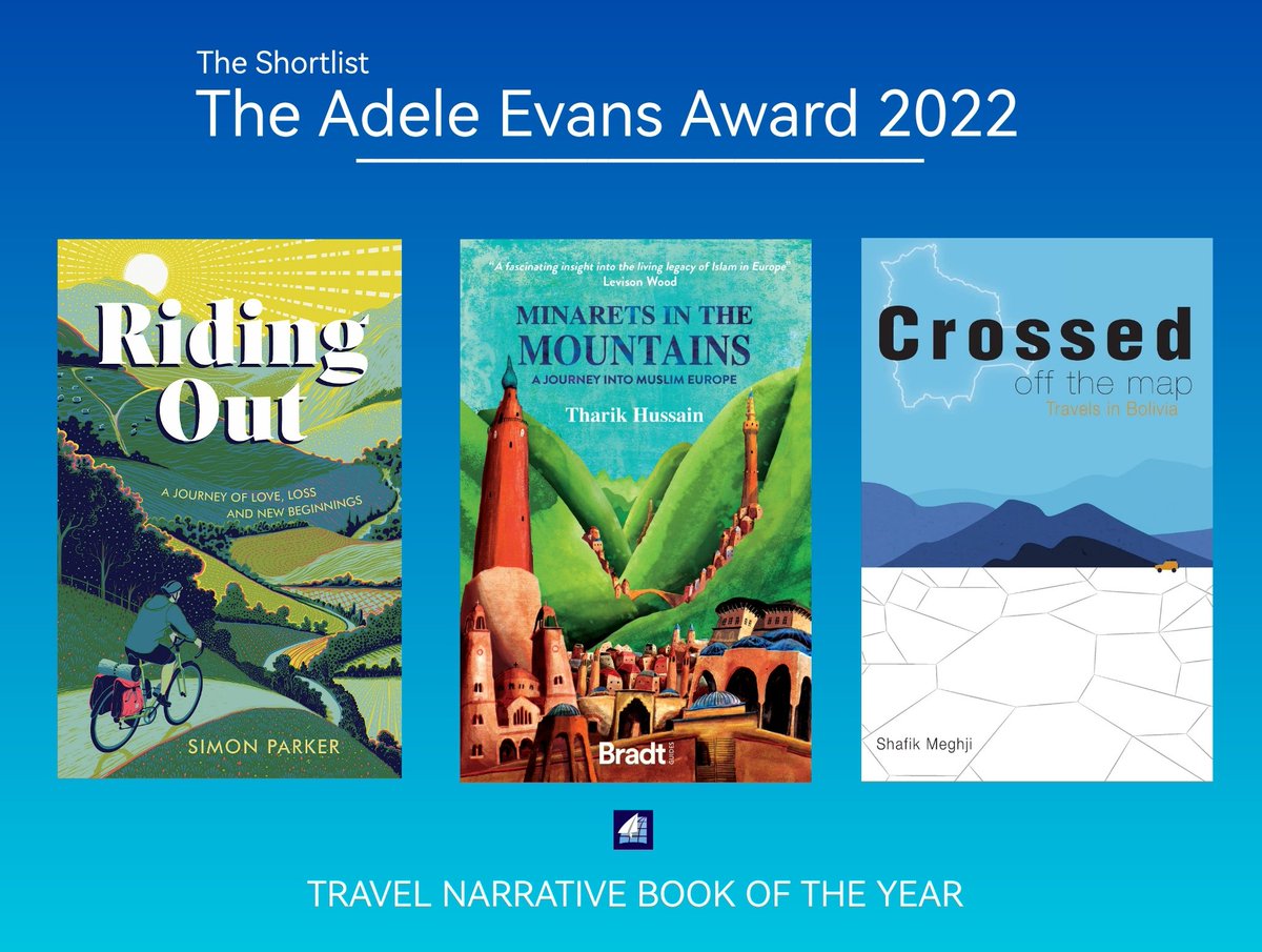 _TharikHussain's tweet image. 📢 SHORTLISTED📢

Will this be the one? ... I'm over the moon to be shortlisted for the @travwriters Adele Evans Award for travel narrative book of the year alongside @shafikmeghji and @simonwiparker (well done chaps!) 🎉🎊

🤞🏽 Hopefully🤞🏽this is the one #Minarets finally wins!