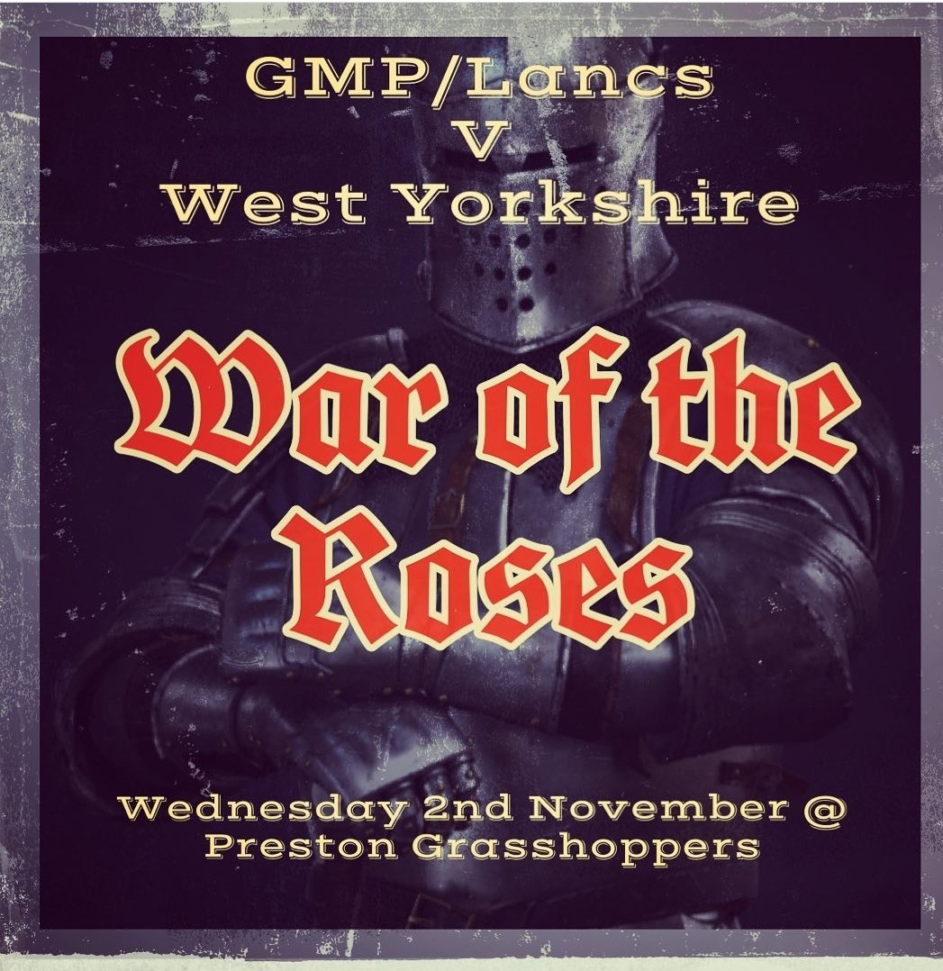 YCPRUFC's tweet image. WAR OF THE ROSES!

Come and show your support as the White Rose clashes with the Red Rose in the 2nd round of the PSUK Cup! 

The game will take place at Preston Grasshoppers, PR4 0AP on Wednesday 2nd November 2022 at 14:00.

#waroftheroses #whiterose #yorksvslancs #policerugby