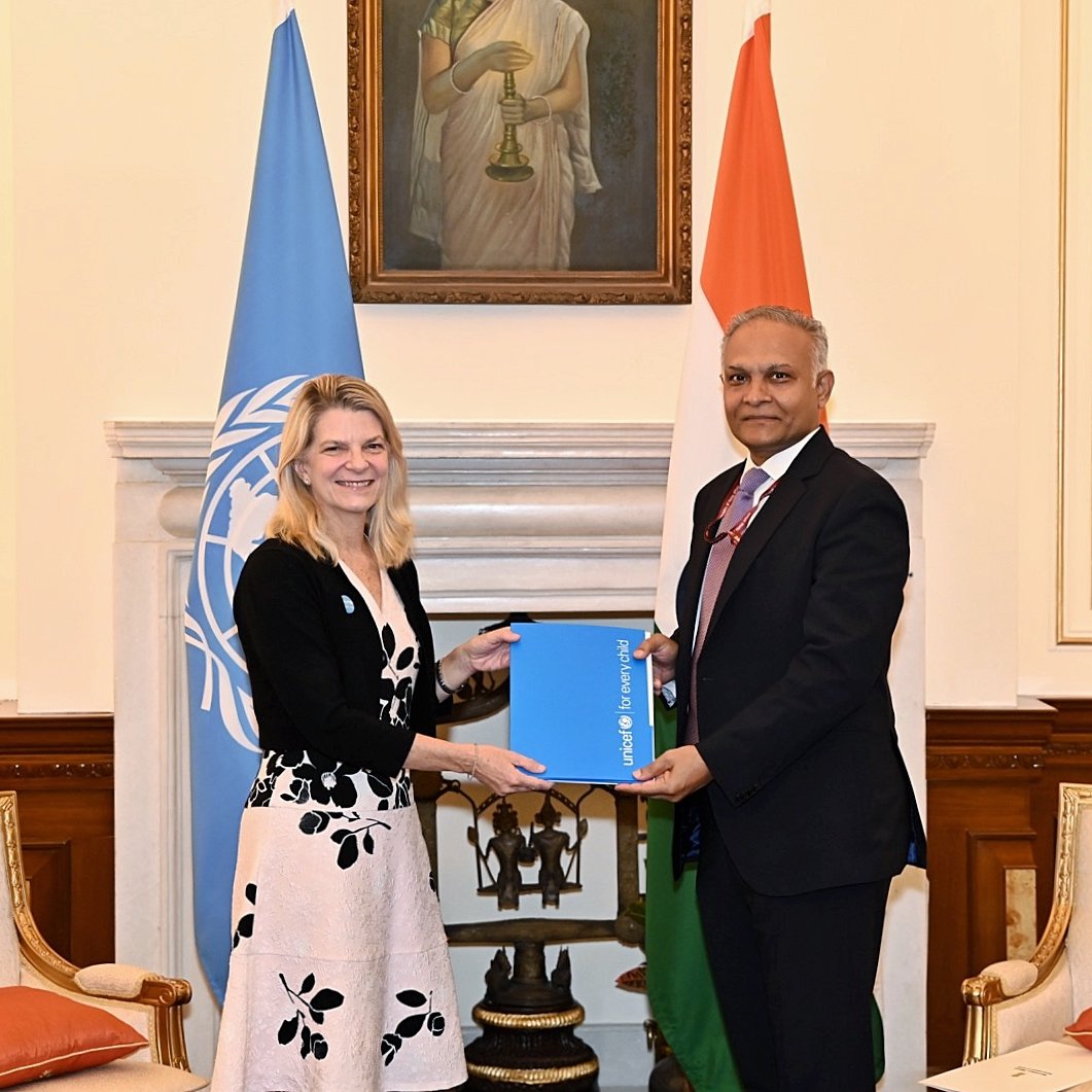Cynthia McCaffrey (@unicefindiarep) on Twitter photo I am honoured to start my journey as <a href="/UNICEFIndia/">UNICEF India</a>’s Country Representative.
I look forward to building on UNICEF’s strong partnership with the Govt. of India and working together across India to advance the rights of every child.
#ForEveryChild, a future I am honoured to start my journey as <a href="/UNICEFIndia/">UNICEF India</a>’s Country Representative.
I look forward to building on UNICEF’s strong partnership with the Govt. of India and working together across India to advance the rights of every child.
#ForEveryChild, a future