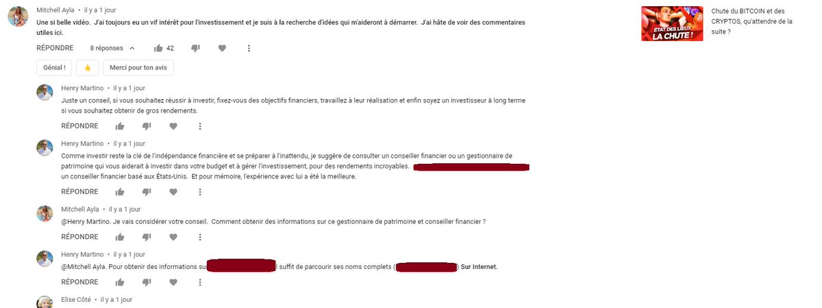 PowerHasheur's tweet image. Vous savez ce qui est pire qu'un BOT qui promeut une arnaque ? 

Un groupe de bot qui parlent entre eux pour faire cette promotion 😩 

On en supprime des milliers par semaine. Toujours le même procédé, sous toutes les vidéos. Soyez prudent, et signalez autant que possible. 🙏
