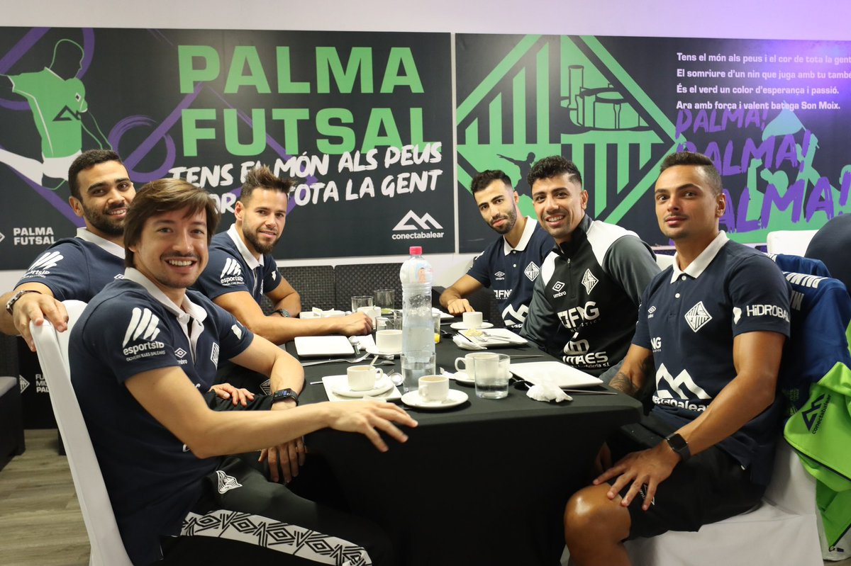 Que ilusión teníamos de volver a nuestro espacio preferido. Vuelve la magia del Mallorca palma futsal.Ayer realizamos el desayuno con toda la plantilla.@championleagueexclusive