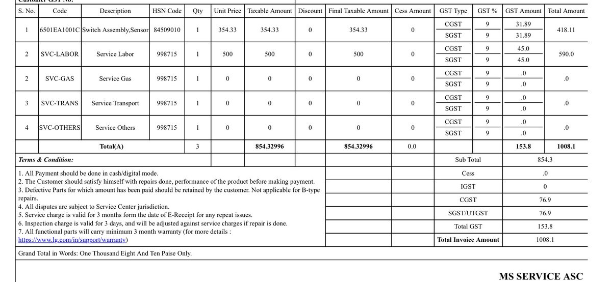 AshishNaik77's tweet photo. Again the part #Lgwashingmachine has to part change this is what happen happy what is going… I guess service centre people are doing wrong thing, request #LGwashingmachine to sort this asap. https://t.co/M4GaoohsDl