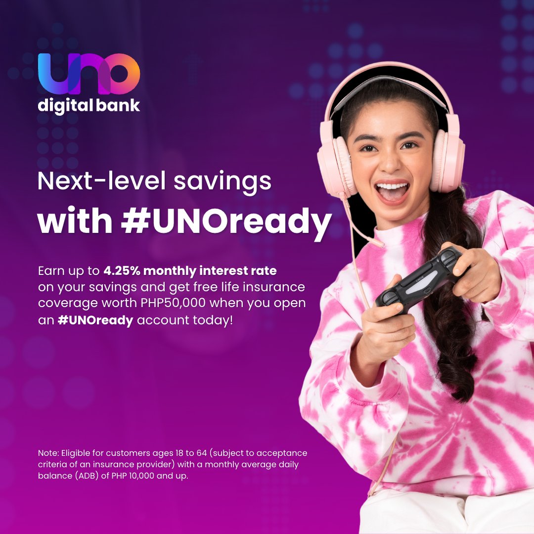 UNOdigitalbank's tweet photo. Be #UNOready and start your elevated banking experience with exclusive perks to get you ahead on your financial journey.
Find out more at https://t.co/0wACIAV9tr
#UNOdigitalbank #LetsGetStarted #ElevatingYou https://t.co/NGbA15mYa0