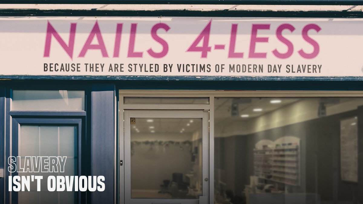 migranthelp's tweet photo. Modern slavery is a crime hidden in plain sight. People are often brought to the UK with promises of good jobs, but on arrival find themselves forced to work for no pay as a result of 'debts' incurred to their trafficker. 

#SpotTheSigns #ItsTimeToStopSlavery #ItsNeverThisObvious https://t.co/u4Tal7ccjU