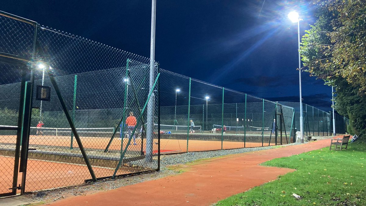 BGSCTennis's tweet photo. Great to see Monday night mixed social tennis back into full swing on our new and old all weather courts at Barnt Green. 💚🎾 #tennis #barntgreen #newcourts @handwtennis @the_LTA @cityoftennis https://t.co/9qYj0f2pW7