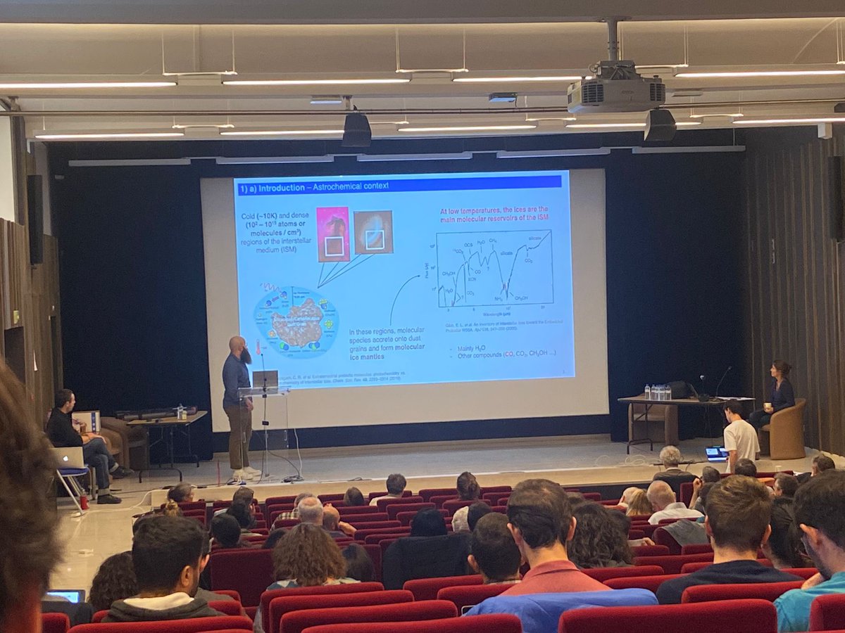 SamuelDelFre's tweet photo. Today was the second conference of my life as a PhD student. Many thanks to the PCMI program (and @AdamLahouari @Laurine_Vas for the support 😉) @Phlam_Labo #compchem #astrochemistry #interstellarices #PCMI https://t.co/eMgrb5FXno