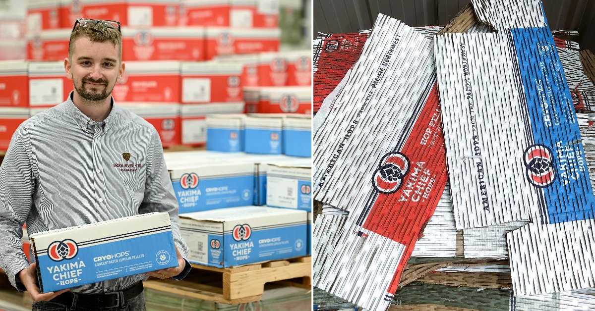 As official UK distributors of <a href="/YakimaChief/">Yakima Chief Hops</a>, we can supply brewers with their favourite US hops in 5kg bags or set up contracts for larger quantities. We even recycle the boxes and use them as protective packaging for your next order! #brewing #hops #recycle  🍺🍃♻️
