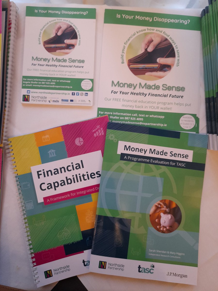 NS_Partnership's tweet photo. Eagerly anticipating the launch of Developing Financial Capability Initiatives for Ireland: Learnings from the #MoneyMadeSense programme with @TASCblog @NorthDublinMabs @jpmorgan with speakers @baldoyle55 @marie_sherlock Dr. Shana Cohen https://t.co/ieqBwrshHc