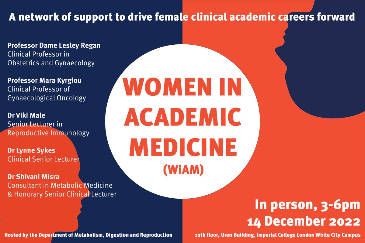 MDR is hosting a WiAM event (Wed, 14 Dec) specifically for female #clinical academics, creating a supportive community for them to come together to share knowledge, highlight solutions to issues they face and offer a chance to network. Register now ⬇️ eventbrite.co.uk/e/a-network-of…