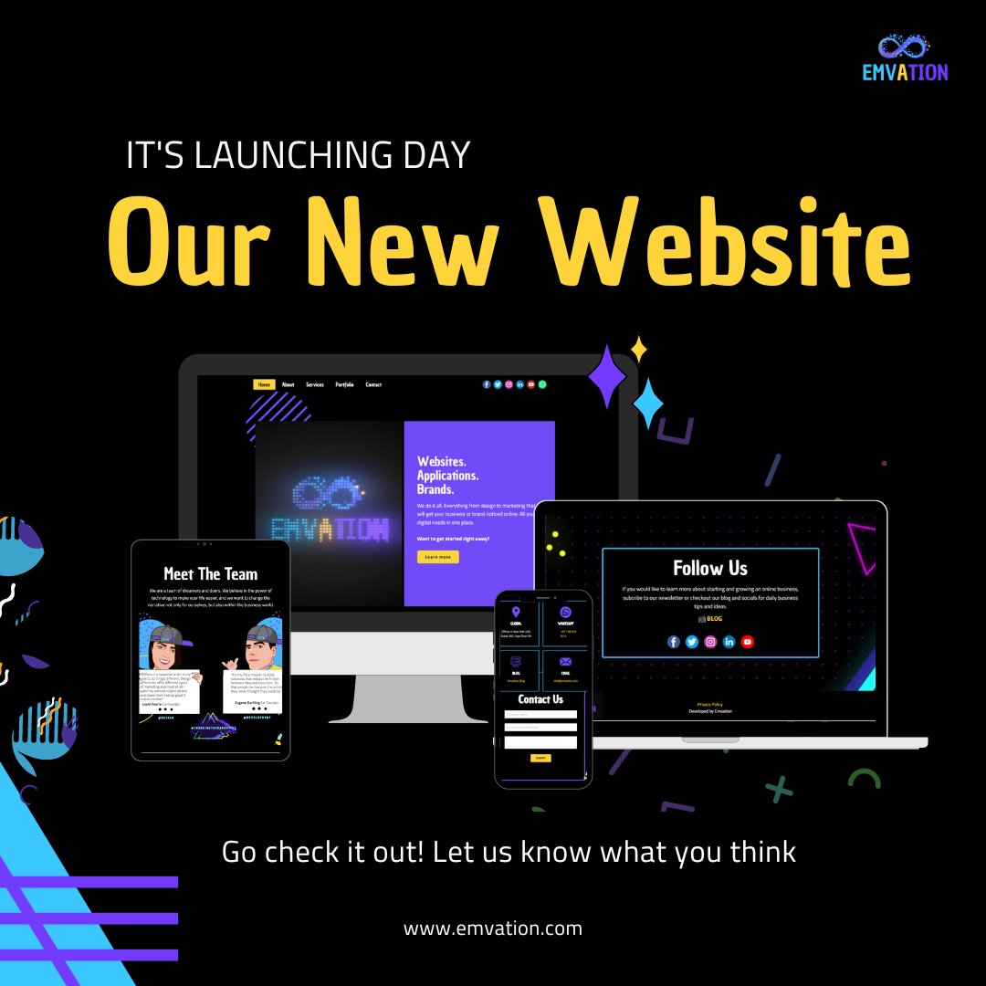 Emvation_'s tweet photo. We’re so happy to announce that we’ve been busy redoing our #website.😍

We love seeing how you use our site and want to know your thoughts on the new look!

https://t.co/fR6YVl0vYN

#emvation #WebsiteDesign #websitelaunch  #WebsiteDevelopment #Web #Webdesign   #webdeveloper https://t.co/mIXbxBfzyB