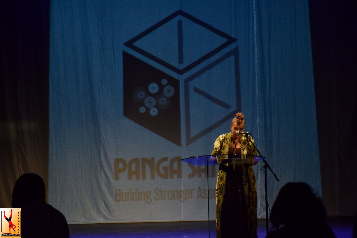 SarakasiTrust's tweet photo. Keynote speaker @shebahirst during the #psfcommissioning.
She charged all creatives to keep telling our stories and to do it with rigour and excellence. 

@PangasanaaKE is supported by GIZ, @masonassociates @goethe_kenya , German Corporation and Sarakasi Trust.
#psfcommissioning https://t.co/kx04Q36Q6M