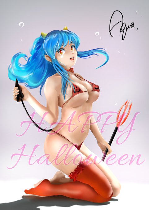 🎃ハロウィンっぽいラムちゃん🎃
#ハロウィンアートフェス 
#みんなのラムちゃんみせて 
#うる星やつら2022 