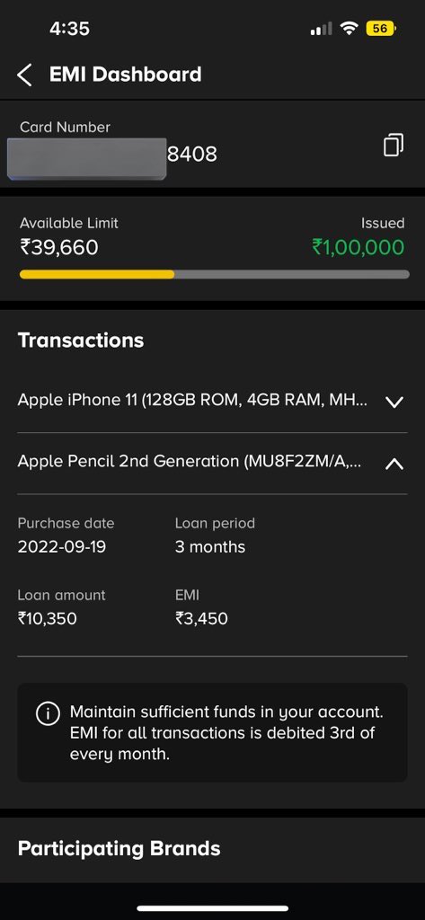 Harshit_222's tweet photo. Hey @TataCompanies @tata_neu this apple pencil is purchased on 19-09-22 on QIK EMI CARD and returned and refunded 1 month ago but the amount does not reflect in my emi card and a loan also started by @tatacapital which reflects in my cibil report @CIBIL_Official kindly clear it https://t.co/WtdStjthfp