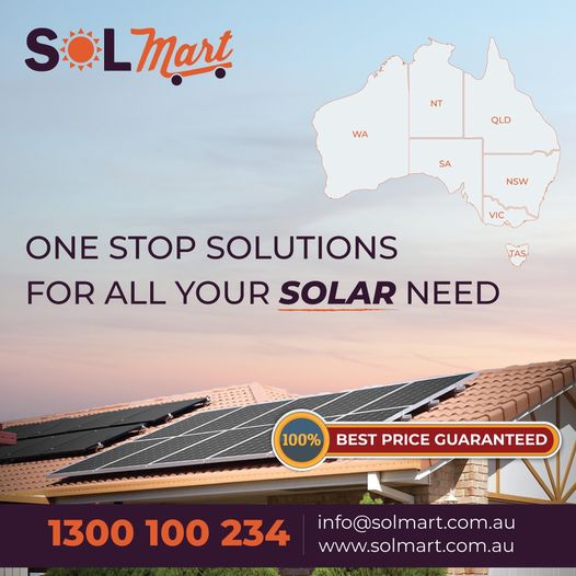 One Stop Solutions, For All Your #SOLAR Need
Call us on 1300 100 234

Visit solmart.com.au

#solarpanels #solarinverters #solarbattery #electricals #consumables #solarproducts #solarwholesale #solardistributors #australia #nationwide #wholesale #solmart