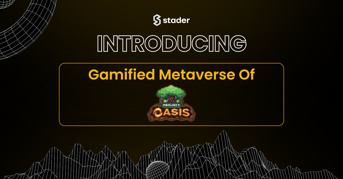 stader_bnb's tweet photo. #StaderFam welcome our new partner @ProjectOasis_ !!
This is a truly special partnership as DeFi and Metaverse unite on the same page.
To celebrate that, here's a little thread on Project Oasis:
🧵👇 https://t.co/kkbBp8yM7Q