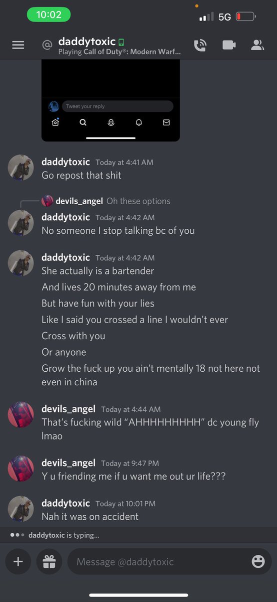 otakugan69's tweet photo. Since @daddys_toxic said nobody has proof to the shut heโs done. Ima post the proof from @brattylilpup PT.1 #canceldaniel aka @daddt_toxic https://t.co/3s0N0NQfvV