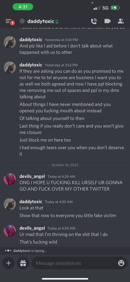 otakugan69's tweet photo. Since @daddys_toxic said nobody has proof to the shut heโs done. Ima post the proof from @brattylilpup PT.1 #canceldaniel aka @daddt_toxic https://t.co/3s0N0NQfvV