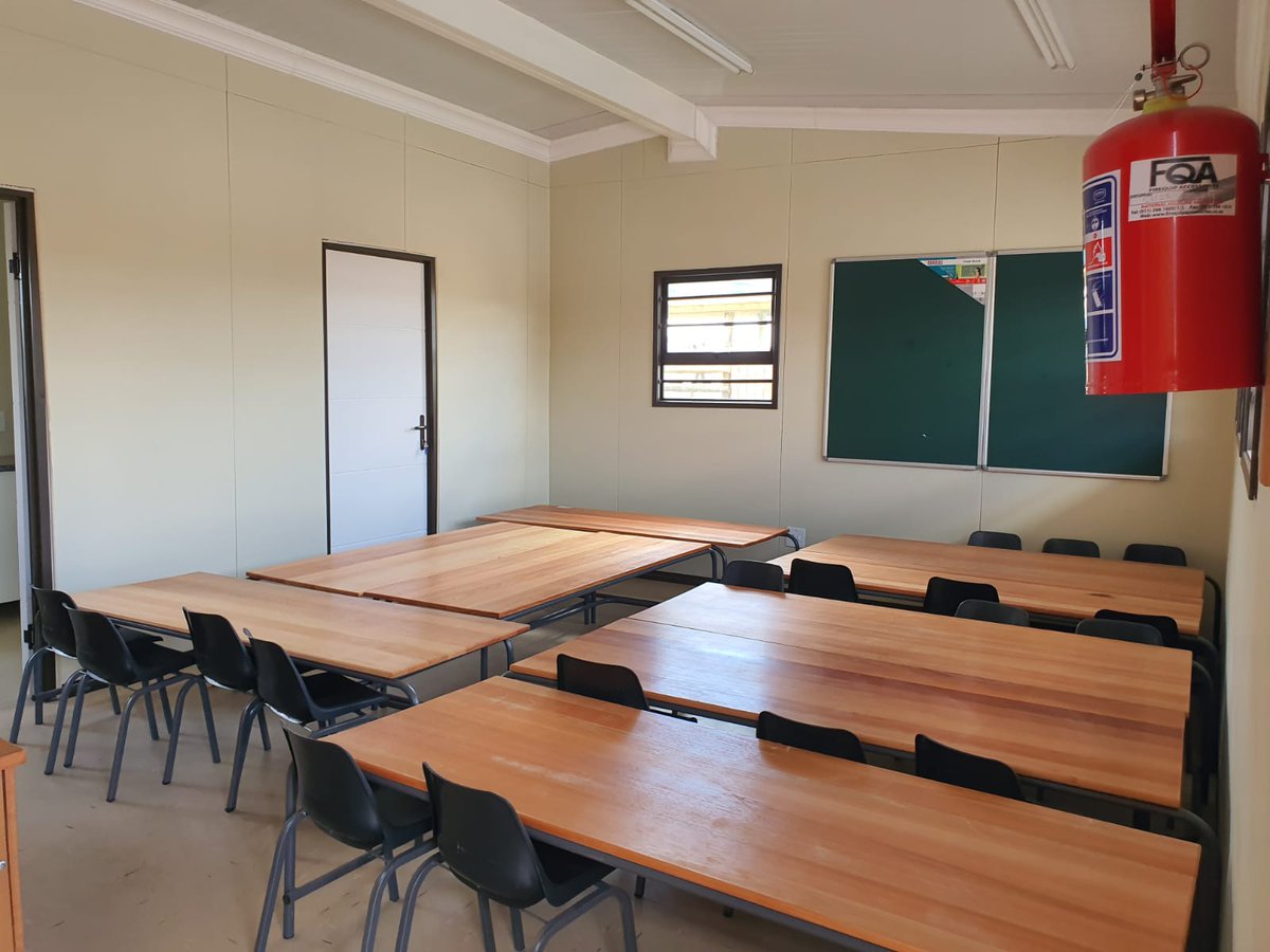 DBE_SA's tweet photo. Implementing agent DBSA have managed contractors at sites across the Eastern Cape province using alternative building technology to deliver schools to local communities.

#SchoolInfrastructure #ASIDI https://t.co/er8Q8fxlV9
