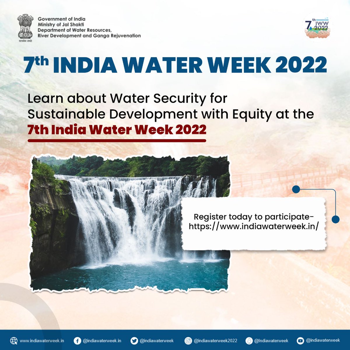 Want to learn more about Water Security and Sustainable Development join the 7th India Water Week at India Expo Center from 1st November onwards. To know more visit: indiawaterweek.in #Indiawaterweek #watersecurity #sustainabledevelopment