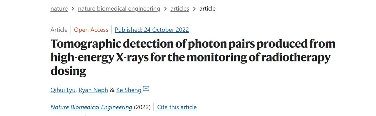 We report a new 3D image formation method using MV X-rays available in every #radonc clinic. P2T can be used to monitor real-time radiation dose delivery, quantify the atomic number, and perform non-invasive virtual biopsy. To read more, click nature.com/articles/s4155…