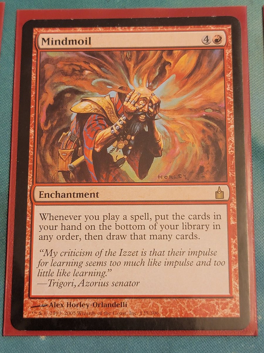 TheRpgMomster's tweet photo. Added #Mindmoil to my Alice in Wonderland #mtg deck and it gave my deck the touch of insanity I was looking for. If you know me, you know I don't build to guarantee a win; I build for the thrill of uncertainty and FUN. My madness deck is insane and I love it! https://t.co/4pBLMKjoI7