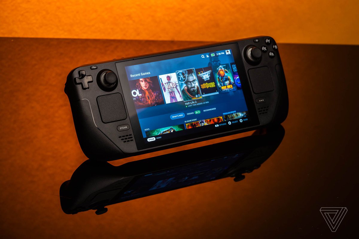 verge's tweet photo. Slow microSD download speeds on your Steam Deck? There’s a fix for that https://t.co/BjhfvsBzPF https://t.co/g87BGrZ8tm