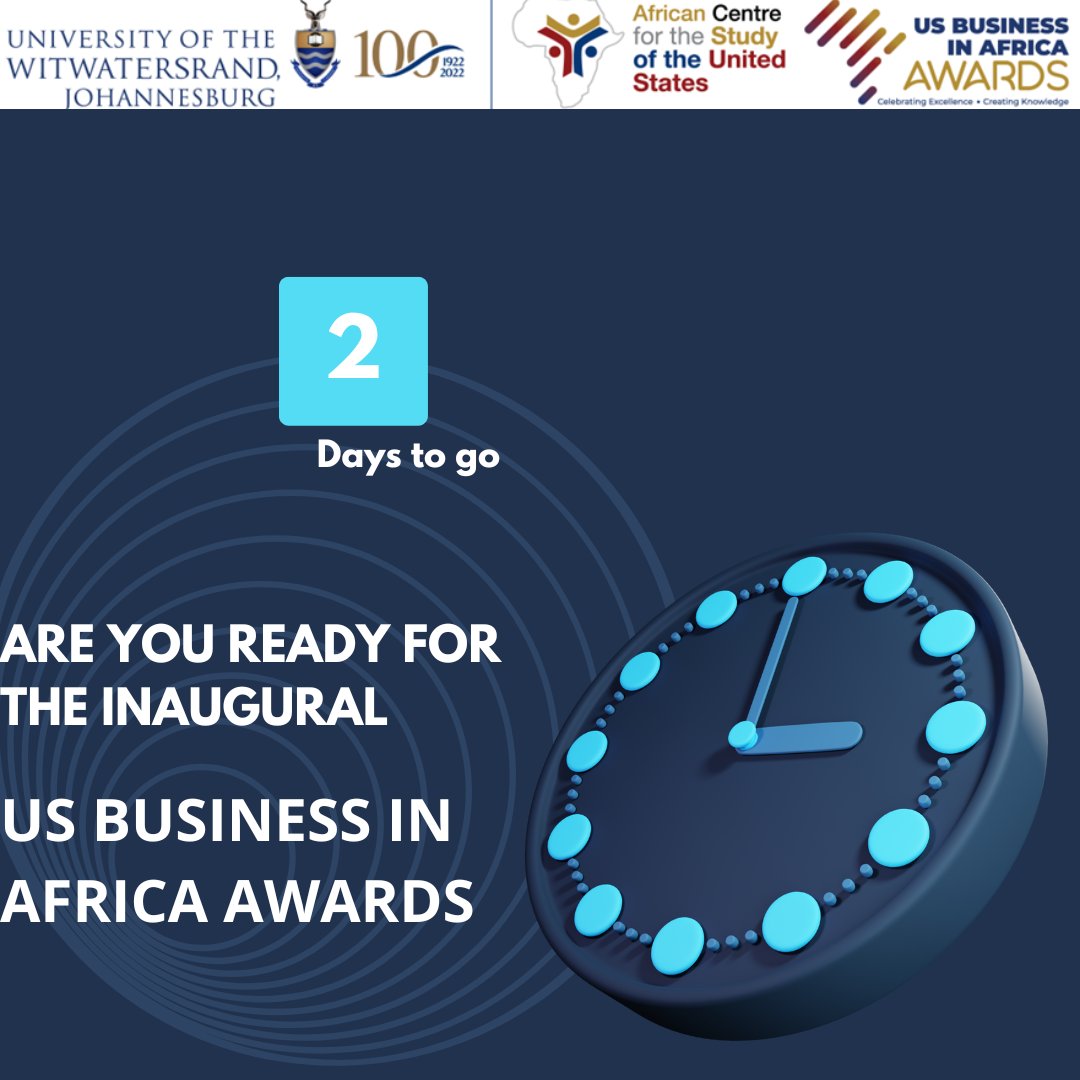 USBAA_'s tweet photo. We are 2 days away from the US Business in Africa Awards. Head over to our website for more information https://t.co/BR5VQfj5We https://t.co/qfVebOP4Xp