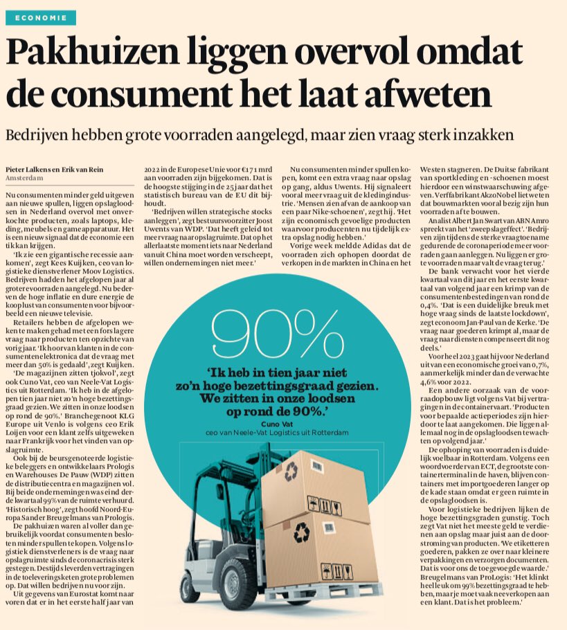 Westrik's tweet photo. Vollere pakhuizen. Daar zal de Sint blij mee zijn of toch niet?
#economie #voorraden #aankopen #verkopen #logistiek https://t.co/wY4hw2XU9b