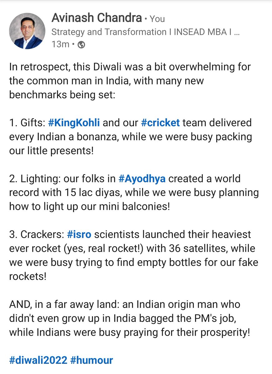 AviChandra's tweet photo. #KingKohli #Cricket #AyodhyaDeepotsav2022 #ISRO #RishiSunakPM #Diwali2022 https://t.co/MFNALsVFuI