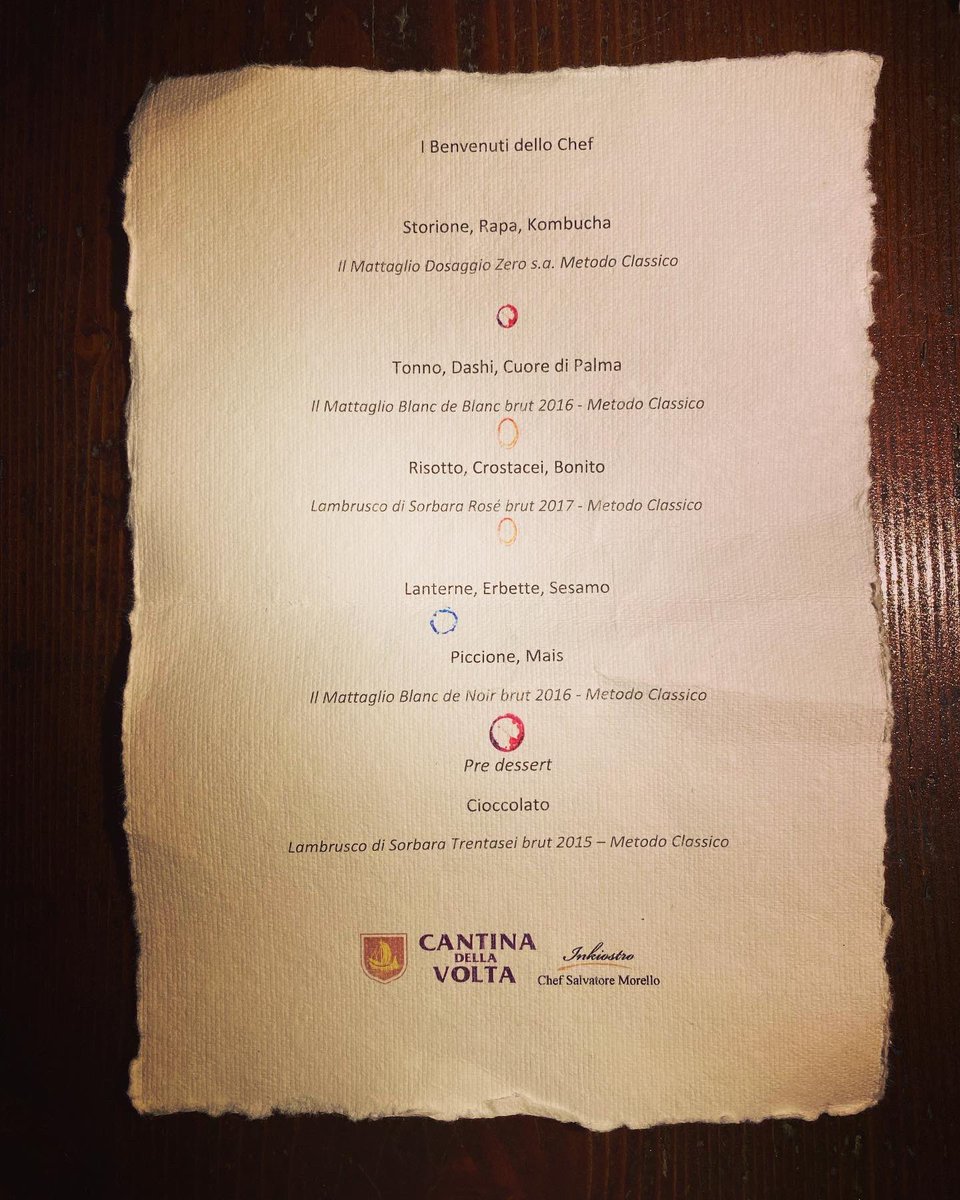 PiovaniSandro's tweet photo. Sapori e saperi #cantinadellavolta #inkiostro #gusto https://t.co/3GOhGN9Dud
