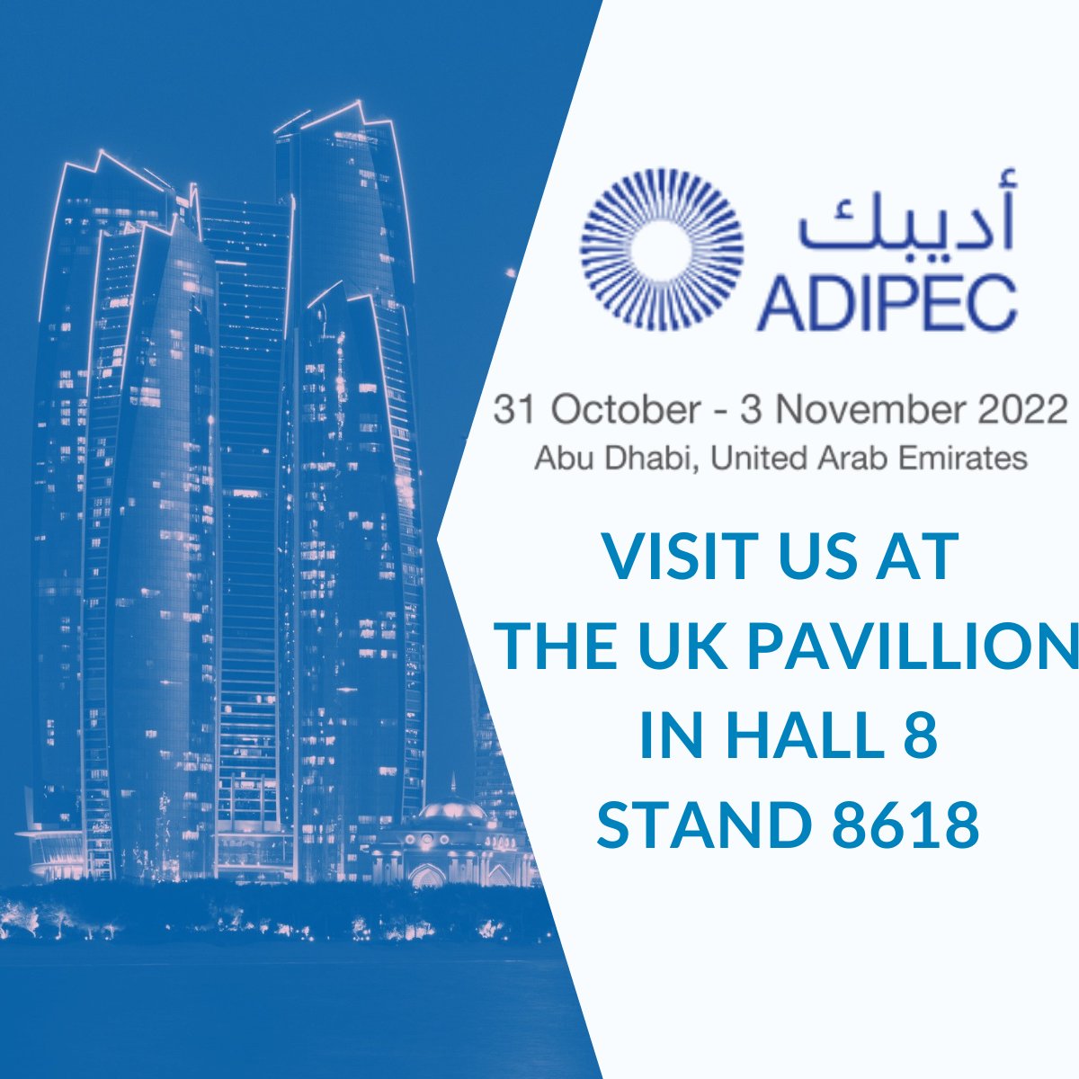 RivertraceLtd's tweet photo. Less than 1 week to go till ADIPEC Exhibition and Conference 2022. 
Find us at the UK Pavilion in Hall 8 to find out all about our updated portfolio of Oil in Water Analysers, Water Quality Sensors, Fuel and Oil Analysers and our new Rivertrace Connected Platform. https://t.co/WDoQSyzrE3