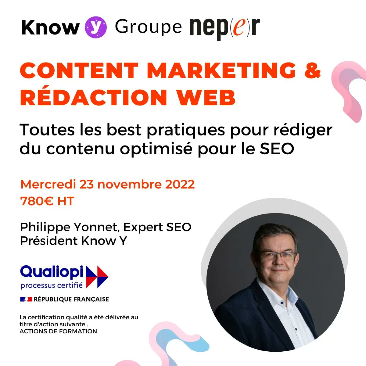 KnowY_fr's tweet photo. #Formation #Contentmarketing #redactionweb

Préparez votre site web à la mise à jour #Google et changez votre façon de faire du contenu avec notre formation Content Marketing du Mercredi 23 novembre 2022 animé par @Cariboo_seo.

En savoir plus :   https://t.co/taRMDvuFF4 https://t.co/1skdj8C0Ym