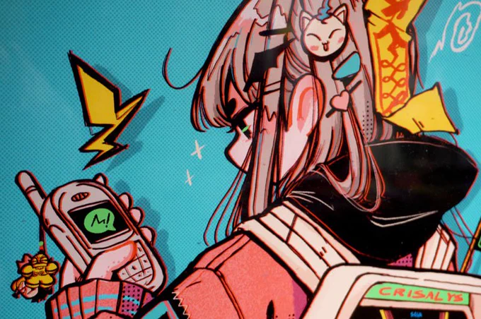 チリのイラストレーター、Crisalysさんの『Astro Girl Poster』 