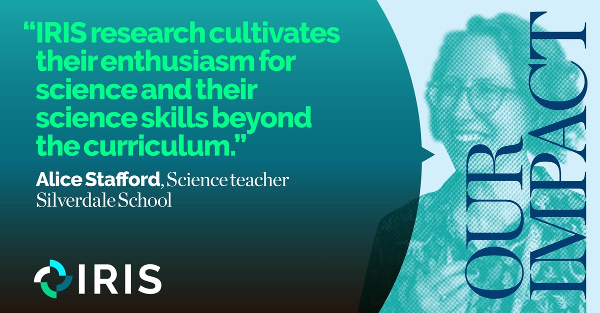 3 out of 4 teachers saw an increase in students’ ENTHUSIASM 👍and MOTIVATION for science 🔭🧪🧬through IRIS projects. 

Please read our latest impact report: ow.ly/8EJE50LcYyG 

#iloveresearch #scienceteachers #edutwitter