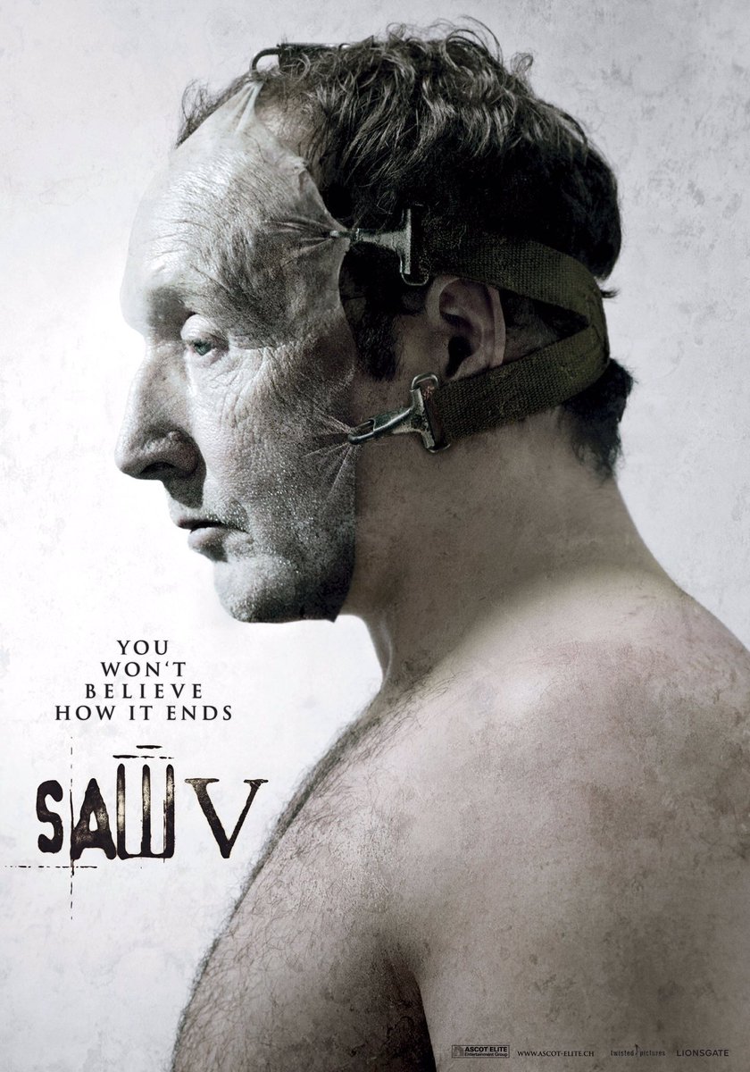 FilmNewsNos's tweet photo. 🎬MOVIE HISTORY: 14 years ago today, October 24, 2008, the movie ‘Saw V’ opened in theaters!
#TobinBell #CostasMandylor #ScottPatterson #BetsyRussell #JulieBenz #MeaganGood #MarkRolston #CarloRota #GregBryk #LauraGordon #JorisJarsky #MikeButters #DonnieWahlberg #DavidHackl https://t.co/QpQSLO15VQ