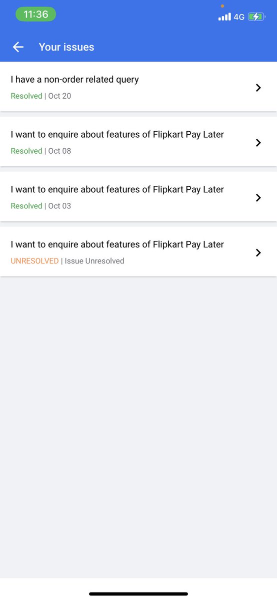 arundeezuu's tweet photo. @_Kalyan_K  @Flipkart @flipkartsupport 
This to inform that my query is not resolved for past one month which i raised in september regarding pay later !! Which i payed my bills on time but you guys reported wrongly which is unfair to do !! Due to that my cibil got decreased ! https://t.co/0BrWcTsUUf