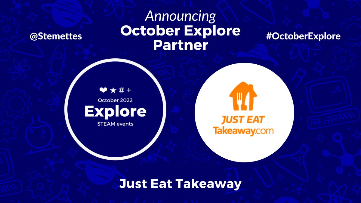 Stemettes's tweet photo. Announcing @Stemettes and @JustEatTakeaway working together today to inspire the next generation of #WomenInSTEM ๐
#OctoberExplore #GirlsInSTEM #JustEatTakeawayxStemettes https://t.co/Nu6kV2X3LZ