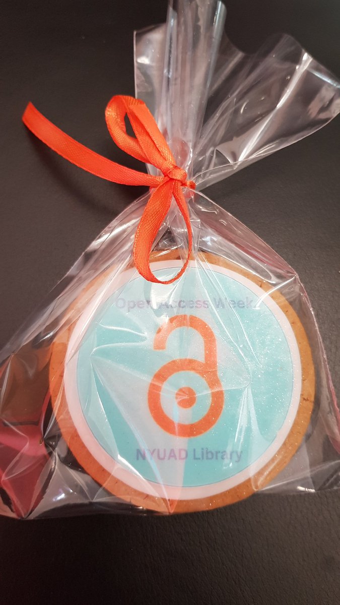 Happy International Open Access Week! Come to the @nyuadlibrary today for the talk, 'Sharing Your Research Openly Through Self-Archiving' given by yours truly today at 12pm in the Library! And grab an open access themed cookie! #OpenAccessWeek2022 #OpenForClimateJustice