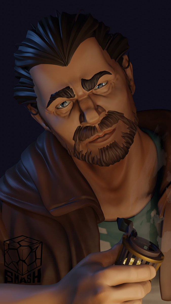 Vander's got one piece of advice for today's #sculptober prompt: Don't mess with the guy who pours the drinks.
#b3d #sculptober2022