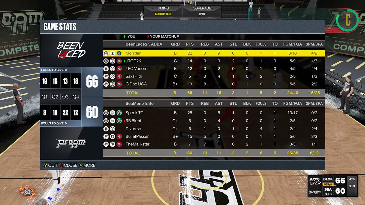 GGs to <a href="/Seamen2k/">𝙎𝙚𝙖𝙢𝙚𝙣 Proam</a> as we advance to the elite 8 in the <a href="/AdbaPro/">ADBA</a> open 💪🏻

@hf_elite ♟
💥💥💥💥💥
<a href="/TFOVenom/">Venom</a> 🔒
<a href="/saksfiith/">Only Me🛸</a> 🐂
@G_Dog_UGA 🐶

<a href="/youFamousEnough/">2KL</a> <a href="/2kCompGames/">Jelani Mitchell</a> @ProamLegacy <a href="/iNetworkSports/">iNetwork</a> <a href="/Big_Brudda_PURP/">Coach Purp</a> <a href="/Too__Ging/">Ging</a> 

#BeenLacedBasketball 🔥💯