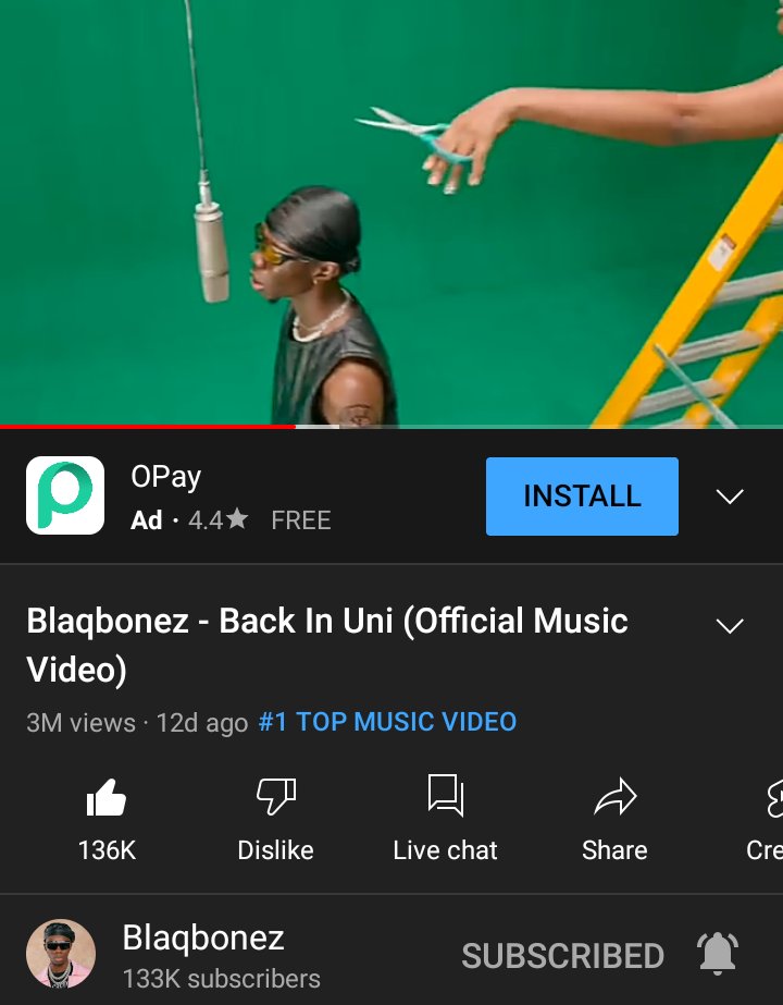 @BlaqBonez 'Back in uni' Official Video hits 3M views on YouTube🔥 Keep watching👇👇 youtu.be/s4y_kzpCthQ