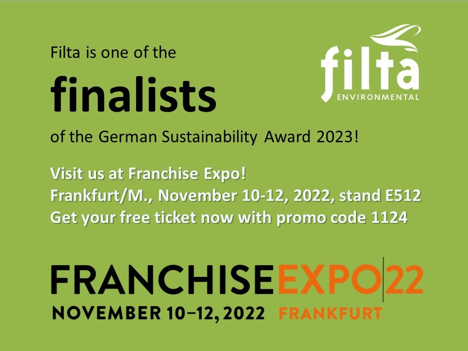 FiltaFryEurope's tweet photo. More than 1000 participants submitted their entries for the German Sustainability Award 2023 this year. In the "Design" category, Filta has now succeeded in reaching the round of #finalists with its new #FiltaFOG Cyclone grease recovery unit. https://t.co/6EkHiQ3OR6
